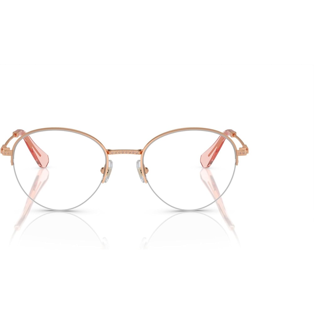 image:imageSwarovski womens Sk1004 Round Prescription Eyewear FramesRose GoldDemo Lens