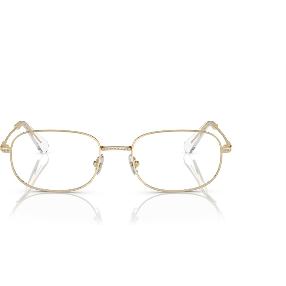 image:imageSwarovski womens Sk1005 Rectangular Prescription Eyewear FramesPale GoldDemo Lens