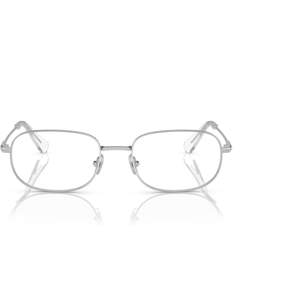 image:imageSwarovski womens Sk1005 Rectangular Prescription Eyewear FramesSilverDemo Lens