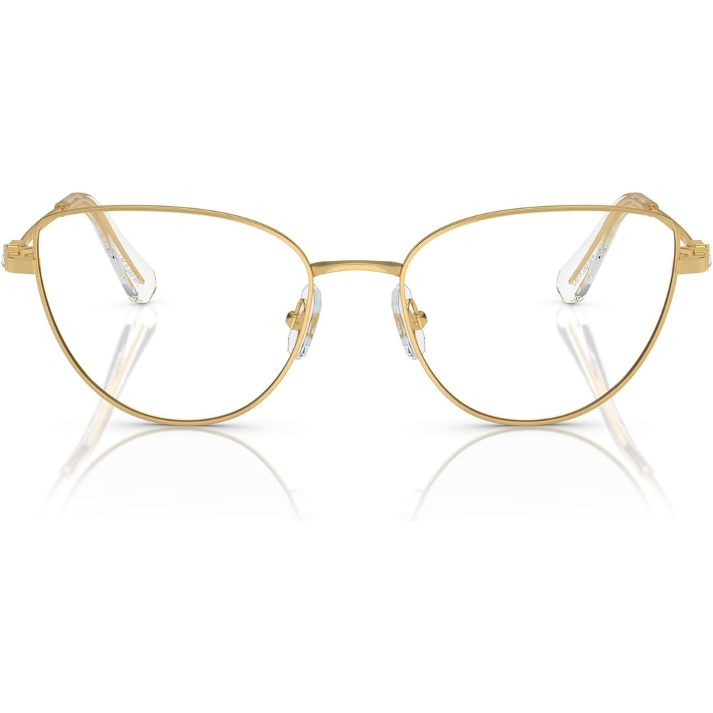image:imageSwarovski womens Sk1007 Cat Eye Prescription Eyewear FramesGoldDemo Lens
