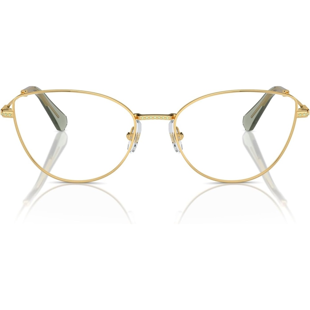 image:imageSwarovski womens Sk1012 Cat Eye Prescription Eyewear FramesGoldDemo Lens