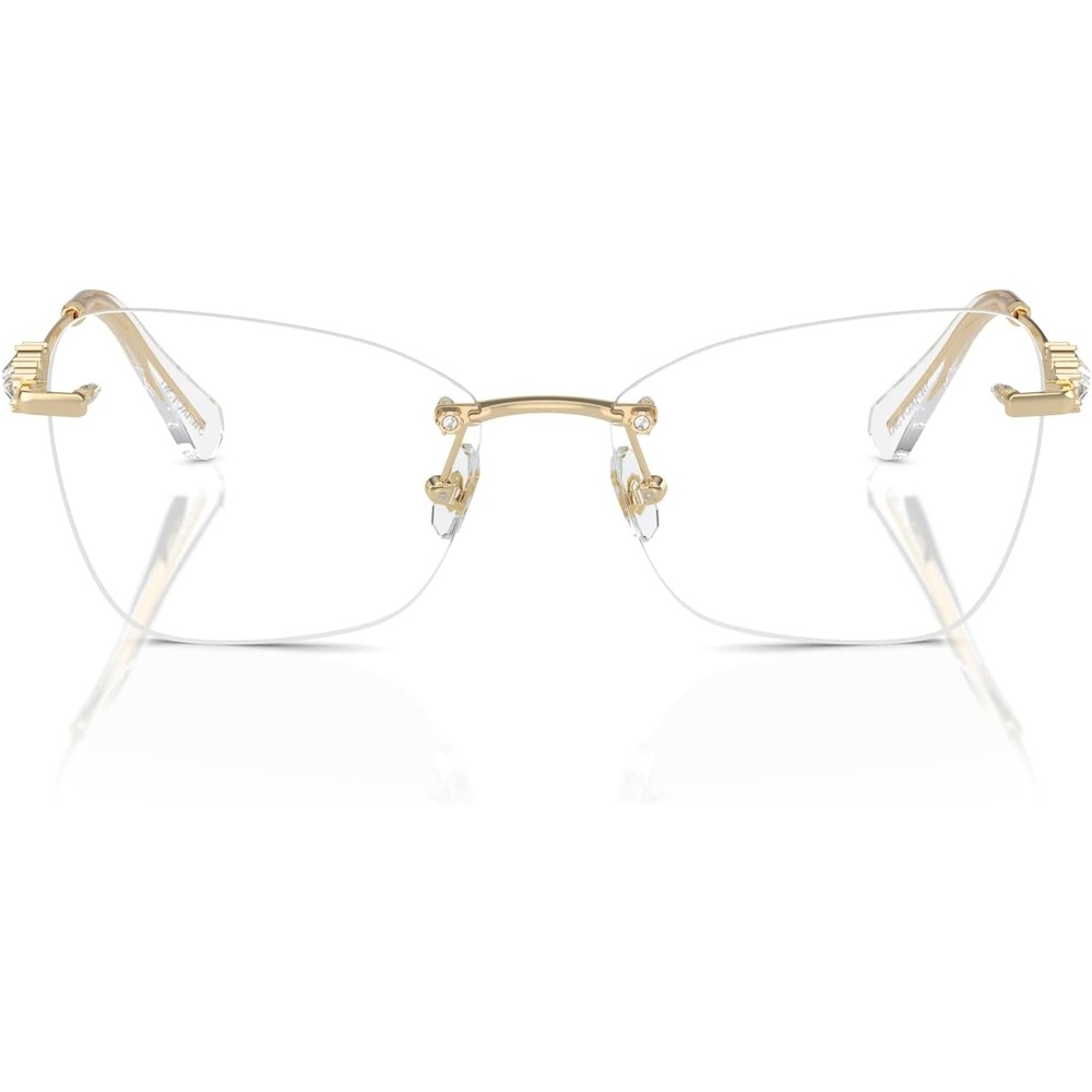 image:imageSwarovski womens Sk1014 Butterfly Prescription Eyewear FramesPale GoldDemo Lens
