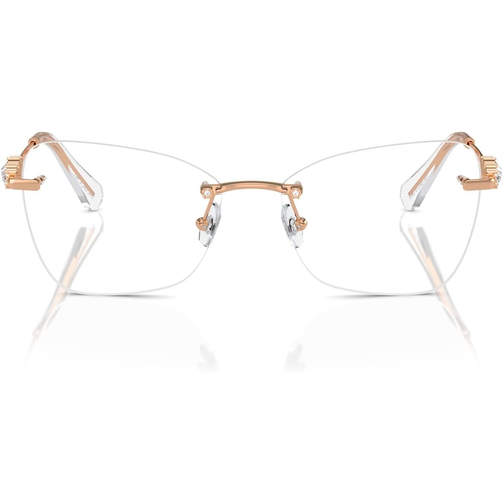 image:imageSwarovski womens Sk1014 Butterfly Prescription Eyewear FramesRose GoldDemo Lens