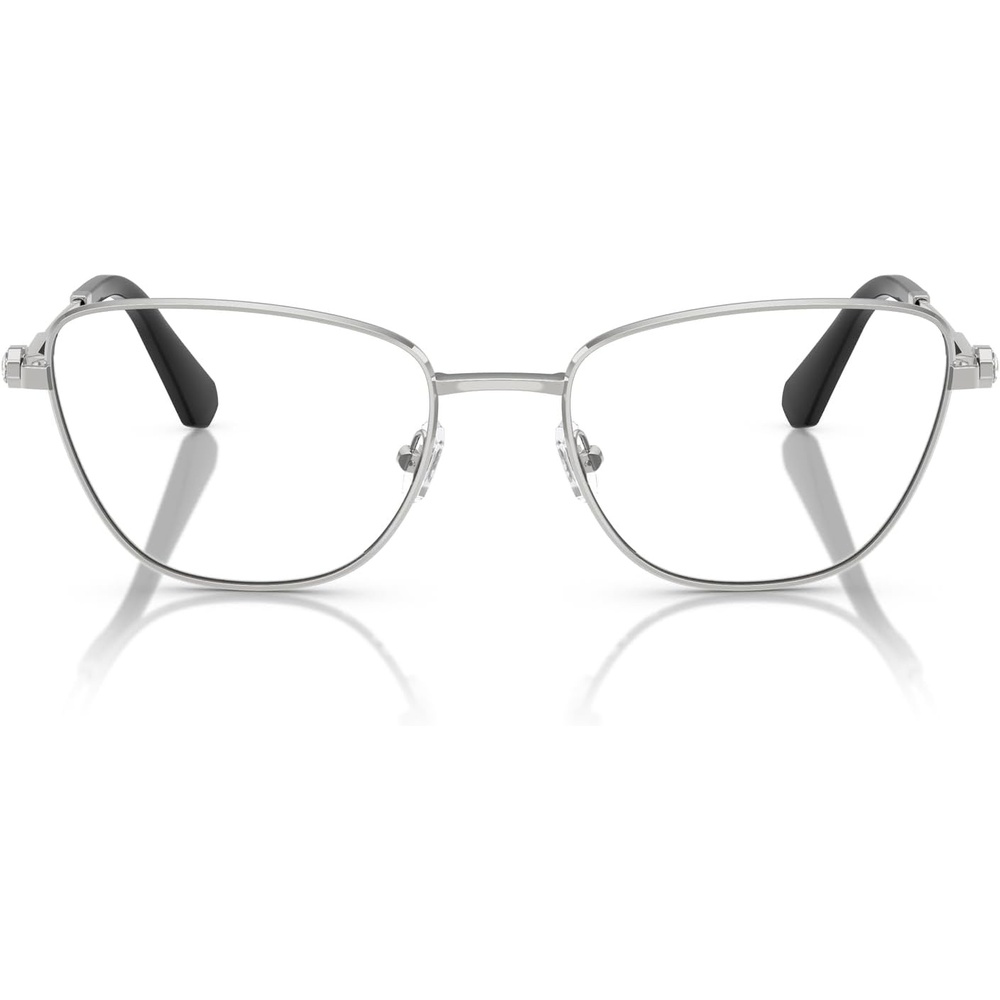 image:imageSwarovski womens Sk1018 Cat Eye Prescription Eyewear FramesSilverDemo Lens