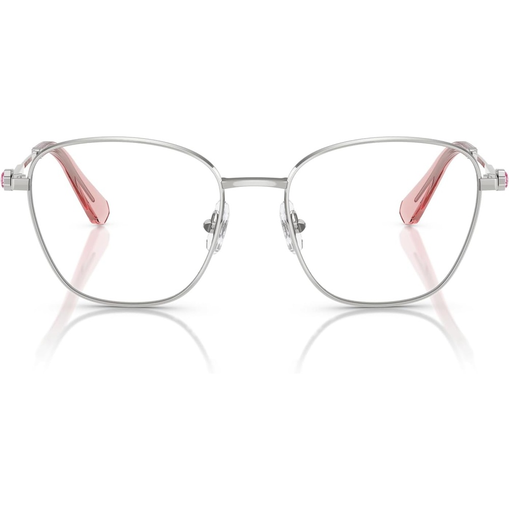 image:imageSwarovski womens Sk1019 Square Prescription Eyewear FramesSilverDemo Lens