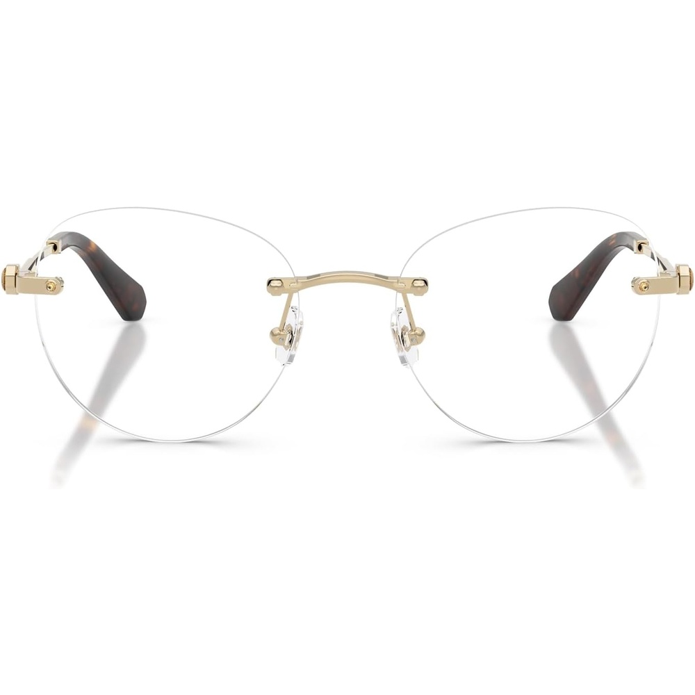 image:imageSwarovski womens Sk1021 Round Prescription Eyewear FramesPale GoldDemo Lens