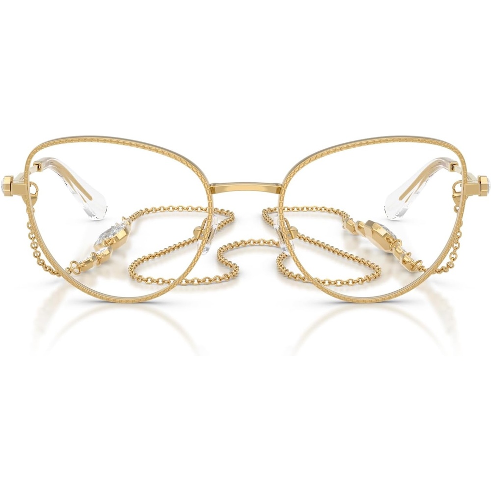 image:imageSwarovski womens Sk1022 Cat Eye Prescription Eyewear FramesGoldDemo Lens