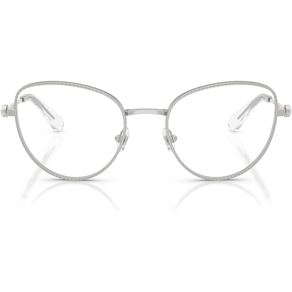 image:imageSwarovski womens Sk1022 Cat Eye Prescription Eyewear FramesSilverDemo Lens