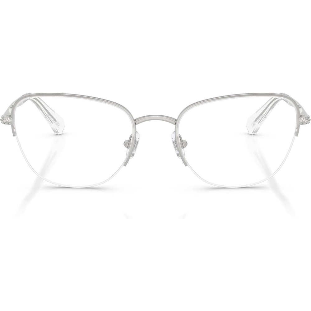image:imageSwarovski womens Sk1023 Cat Eye Prescription Eyewear FramesSilverDemo Lens