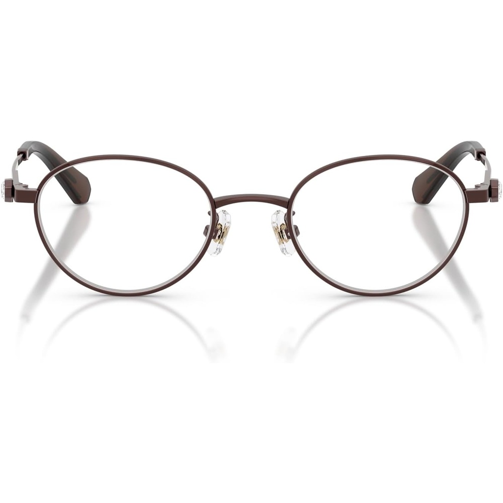 image:imageSwarovski womens Sk1028td Round Prescription Eyewear FramesBrownDemo Lens