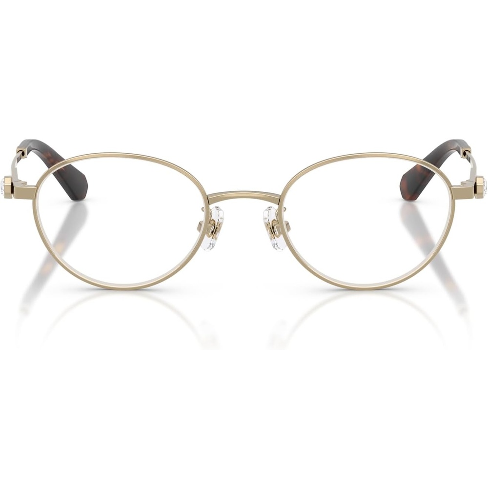 image:imageSwarovski womens Sk1028td Round Prescription Eyewear FramesPale GoldDemo Lens