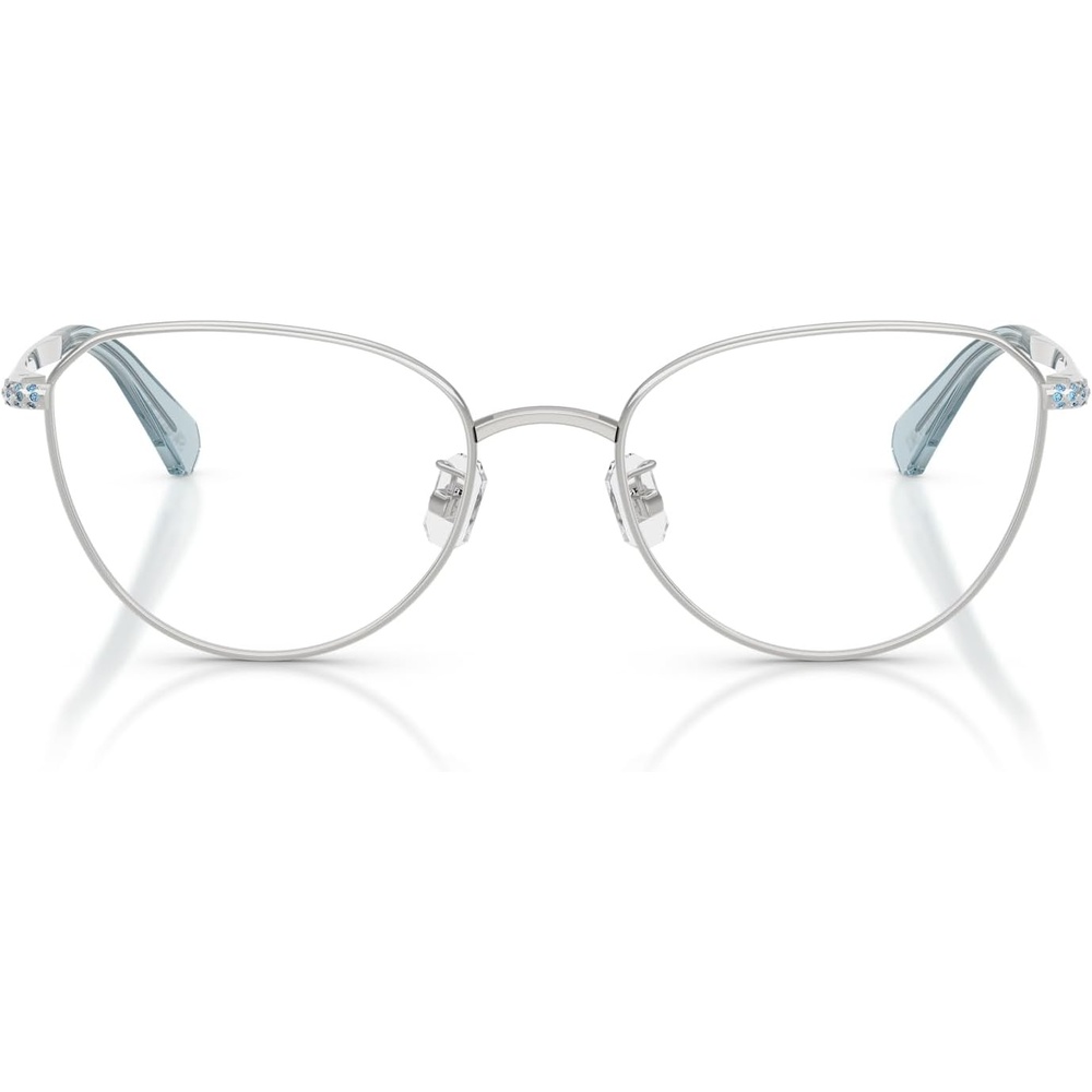 image:imageSwarovski womens Sk1029d Round Prescription Eyewear FramesSilverDemo Lens