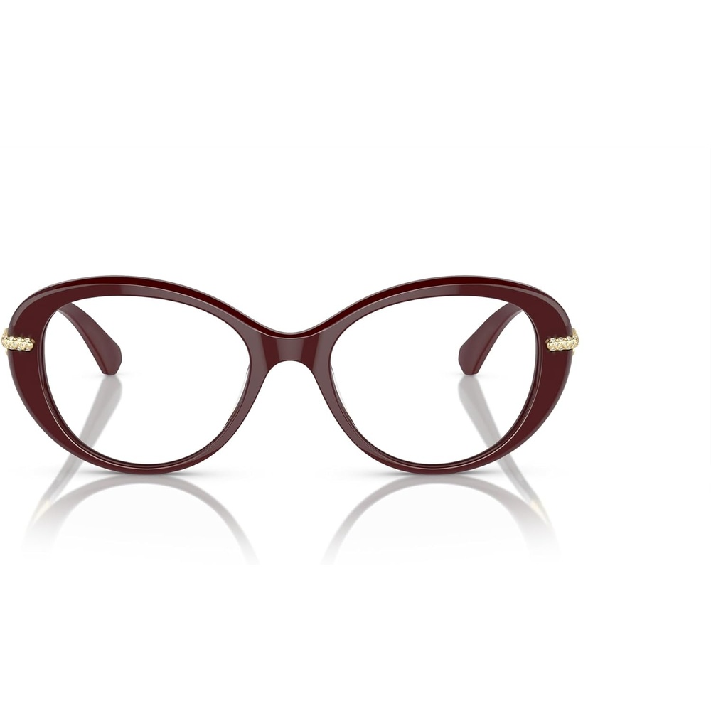 image:imageSwarovski womens Sk2001 Oval Prescription Eyewear FramesBurgundyDemo Lens