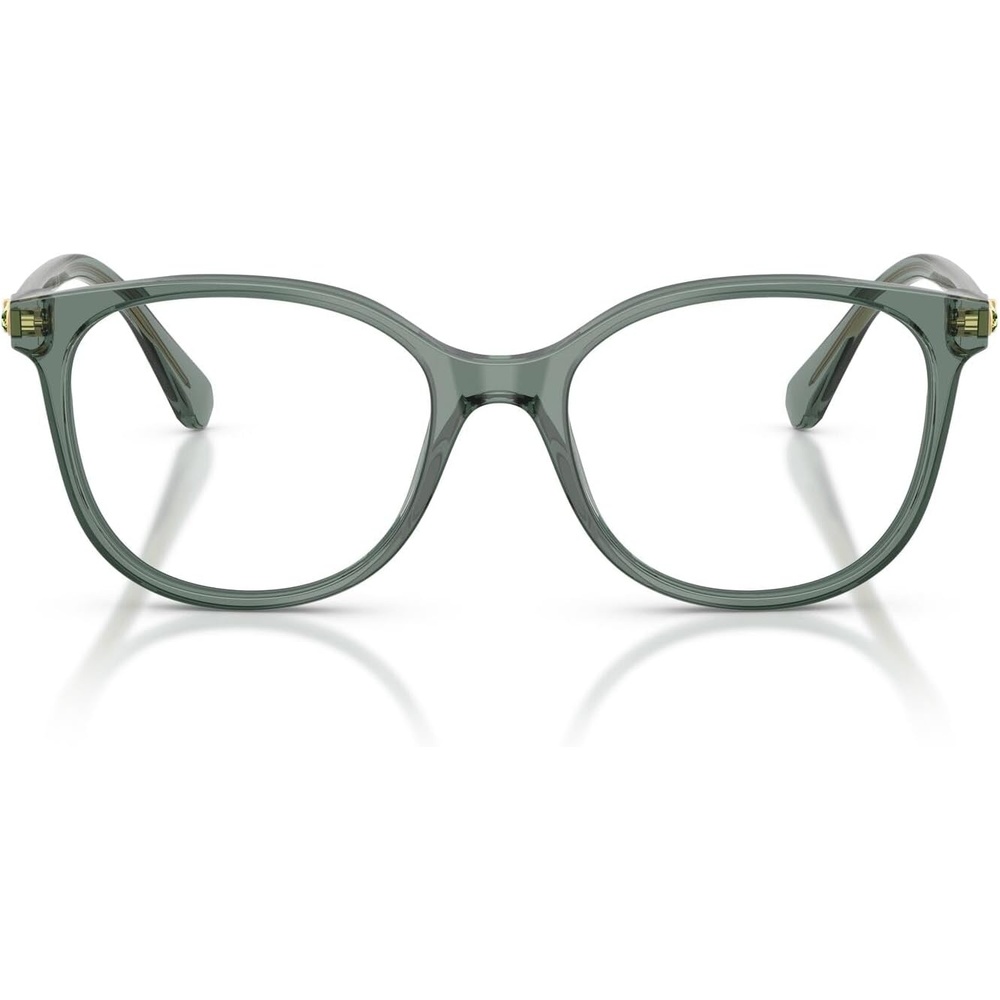 image:imageSwarovski womens Sk2002 Square Prescription Eyewear FramesTransparent GreenDemo Lens