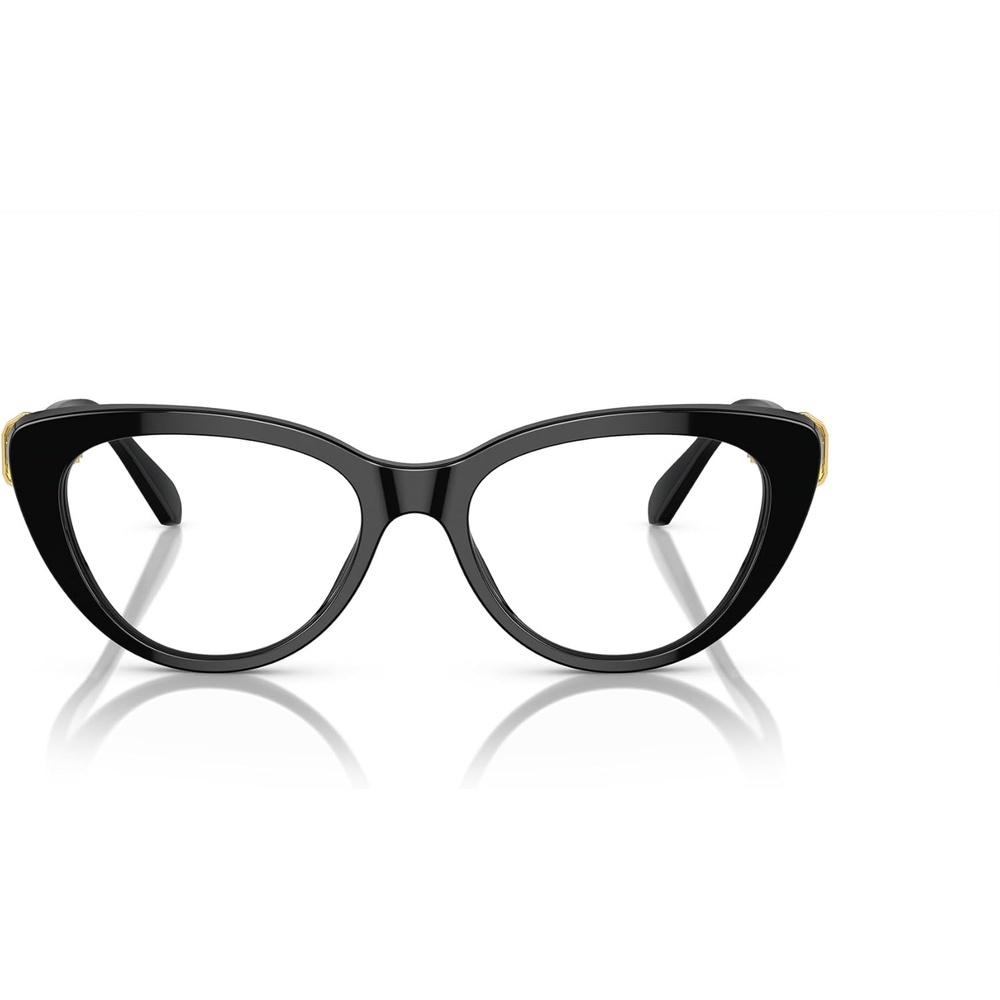 image:imageSwarovski womens Sk2005 Cat Eye Prescription Eyewear FramesBlackYellowDemo Lens
