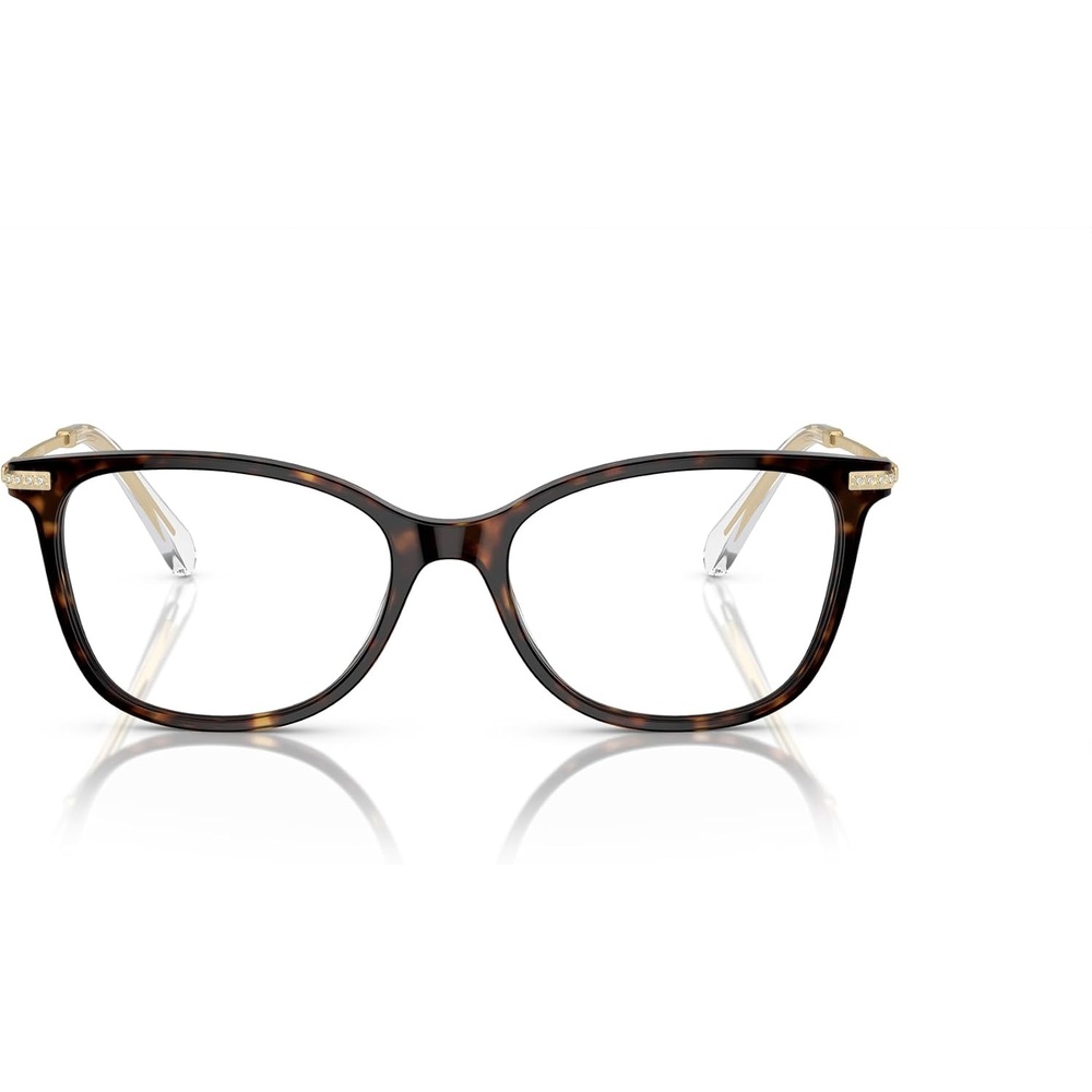 image:imageSwarovski womens Sk2010 Square Prescription Eyewear FramesDark HavanaDemo Lens