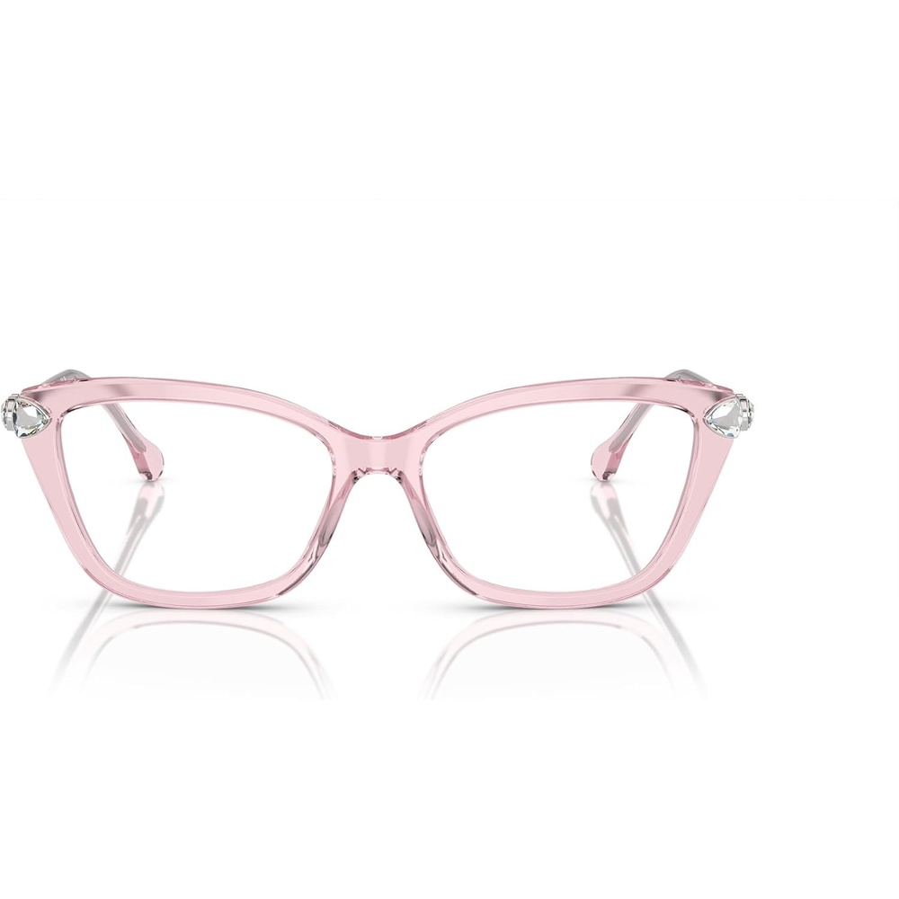 image:imageSwarovski womens Sk2011 Cat Eye Prescription Eyewear FramesTransparent PinkDemo Lens