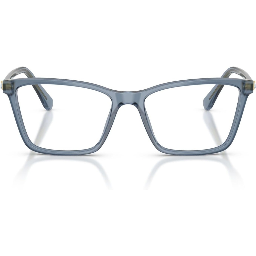 image:imageSwarovski womens Sk2015 Rectangular Prescription Eyewear FramesMilky Light BlueDemo Lens