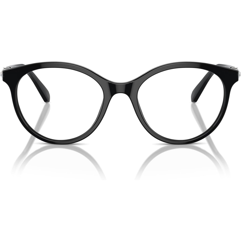 image:imageSwarovski womens Sk2019 Round Prescription Eyewear FramesBlackDemo Lens