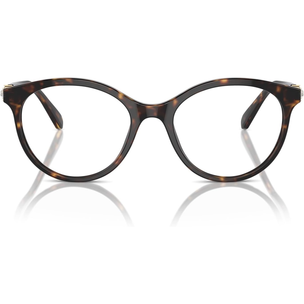 image:imageSwarovski womens Sk2019 Round Prescription Eyewear FramesDark HavanaDemo Lens