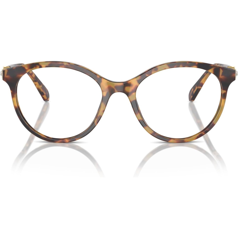 image:imageSwarovski womens Sk2019 Round Prescription Eyewear FramesHavanaDemo Lens
