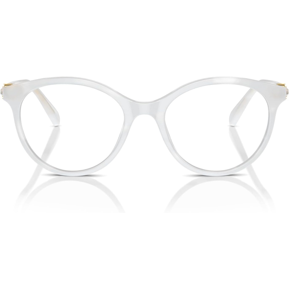 image:imageSwarovski womens Sk2019 Round Prescription Eyewear FramesOpal WhiteDemo Lens