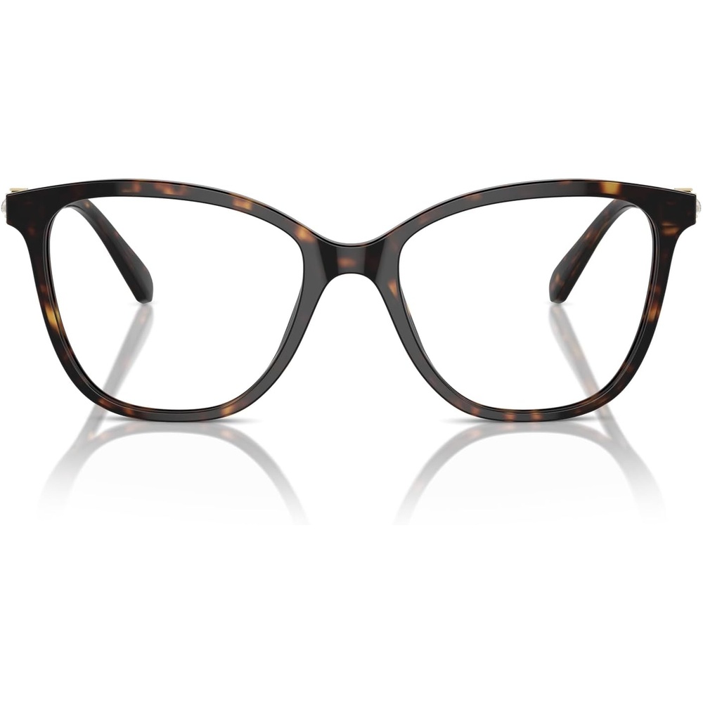 image:imageSwarovski womens Sk2020f Low Bridge Fit Square Prescription Eyewear FramesDark HavanaDemo Lens