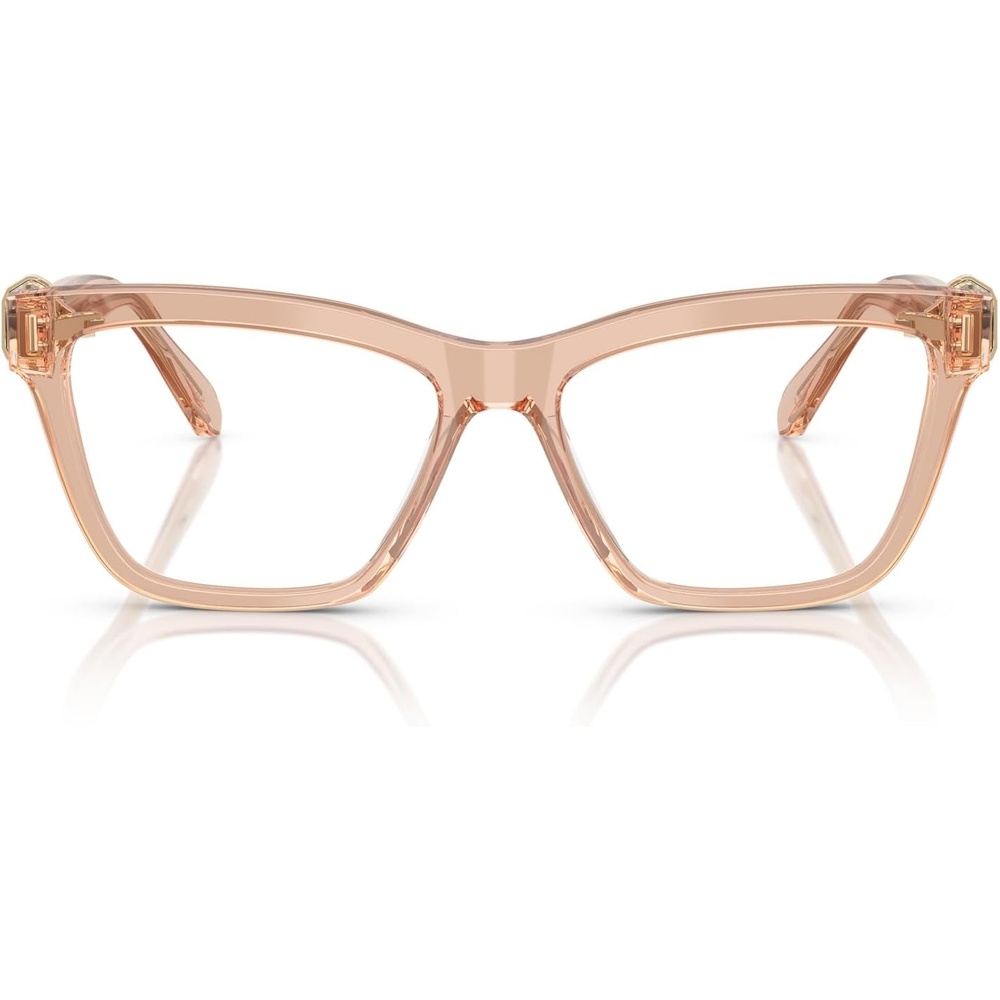image:imageSwarovski womens Sk2021 Square Prescription Eyewear FramesTransparent BeigeDemo