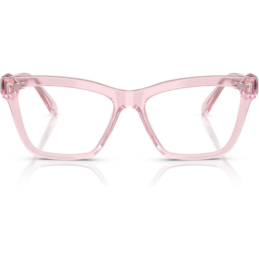 image:imageSwarovski womens Sk2021 Square Prescription Eyewear FramesTransparent PinkDemo