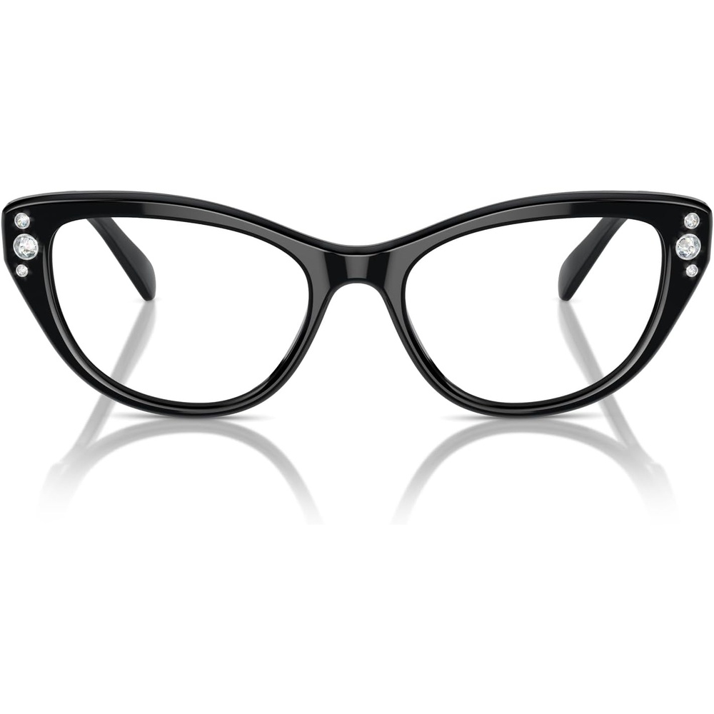 image:imageSwarovski womens Sk2023 Cat Eye Prescription Eyewear FramesBlackDemo Lens