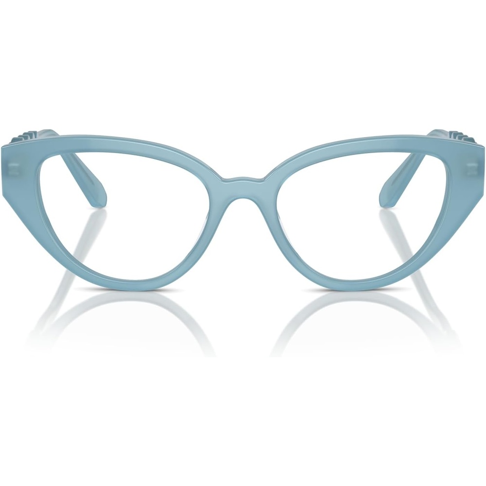 image:imageSwarovski womens Sk2024 Cat Eye Prescription Eyewear FramesOpal Light BlueDemo Lens