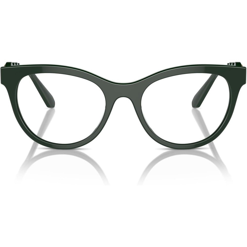 image:imageSwarovski womens Sk2025 Round Prescription Eyewear FramesDark GreenDemo Lens