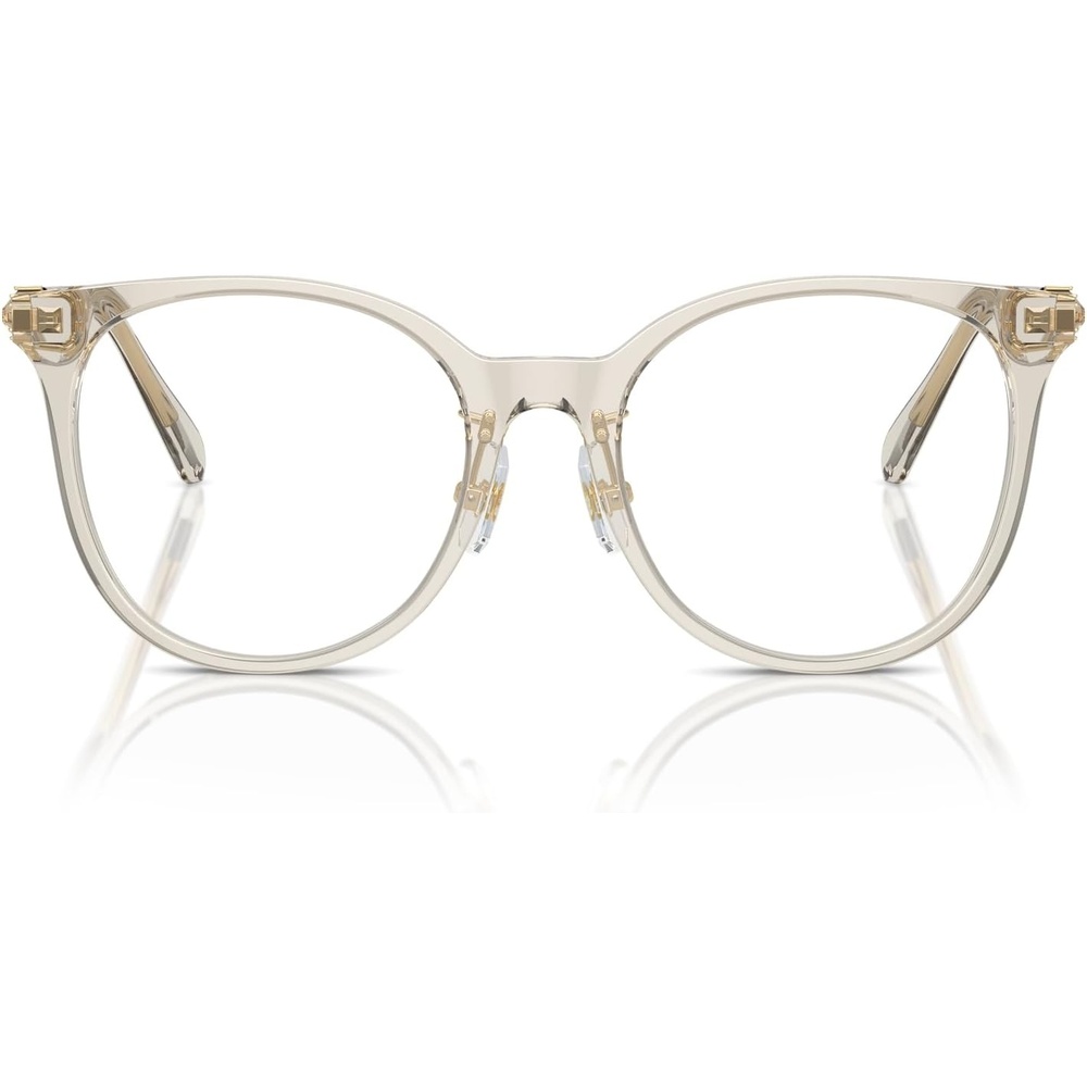 image:imageSwarovski womens Sk2027d Round Prescription Eyewear FramesTransparent BeigeDemo Lens