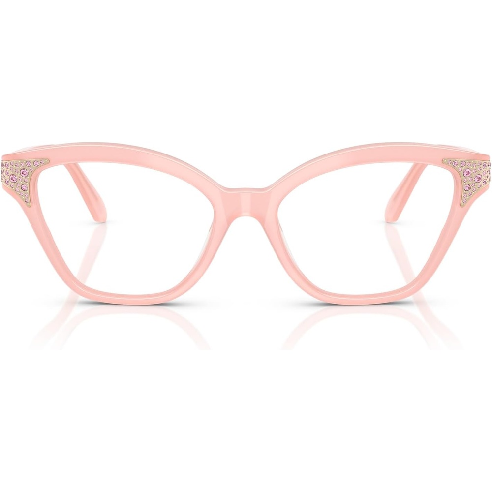 image:imageSwarovski womens Sk2029 Cat Eye Prescription Eyewear FramesMilky PinkDemo Lens