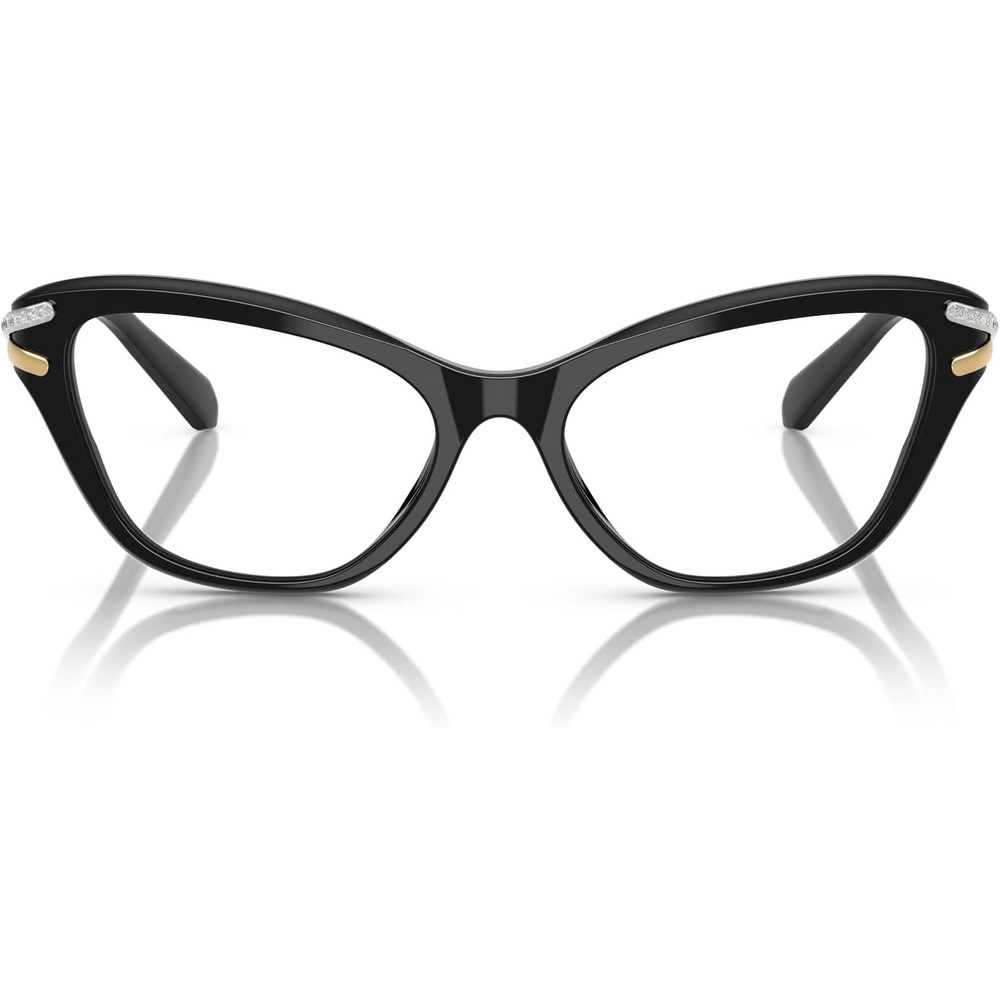 image:imageSwarovski womens Sk2031 Cat Eye Prescription Eyewear FramesBlackDemo Lens