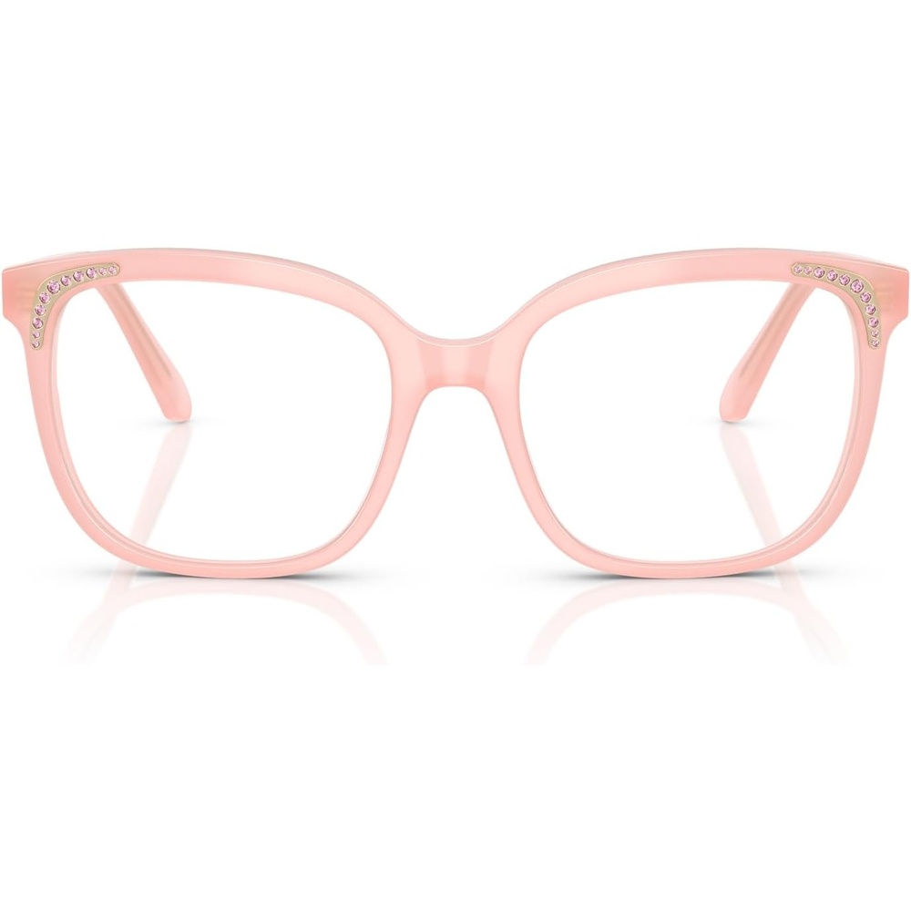 image:imageSwarovski womens Sk2033 Butterfly Prescription Eyewear FramesMilky PinkDemo Lens