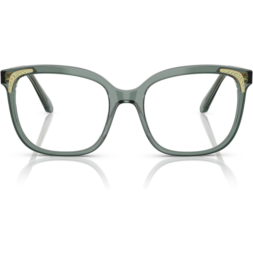 image:imageSwarovski womens Sk2033 Butterfly Prescription Eyewear FramesTransparent GreenDemo Lens