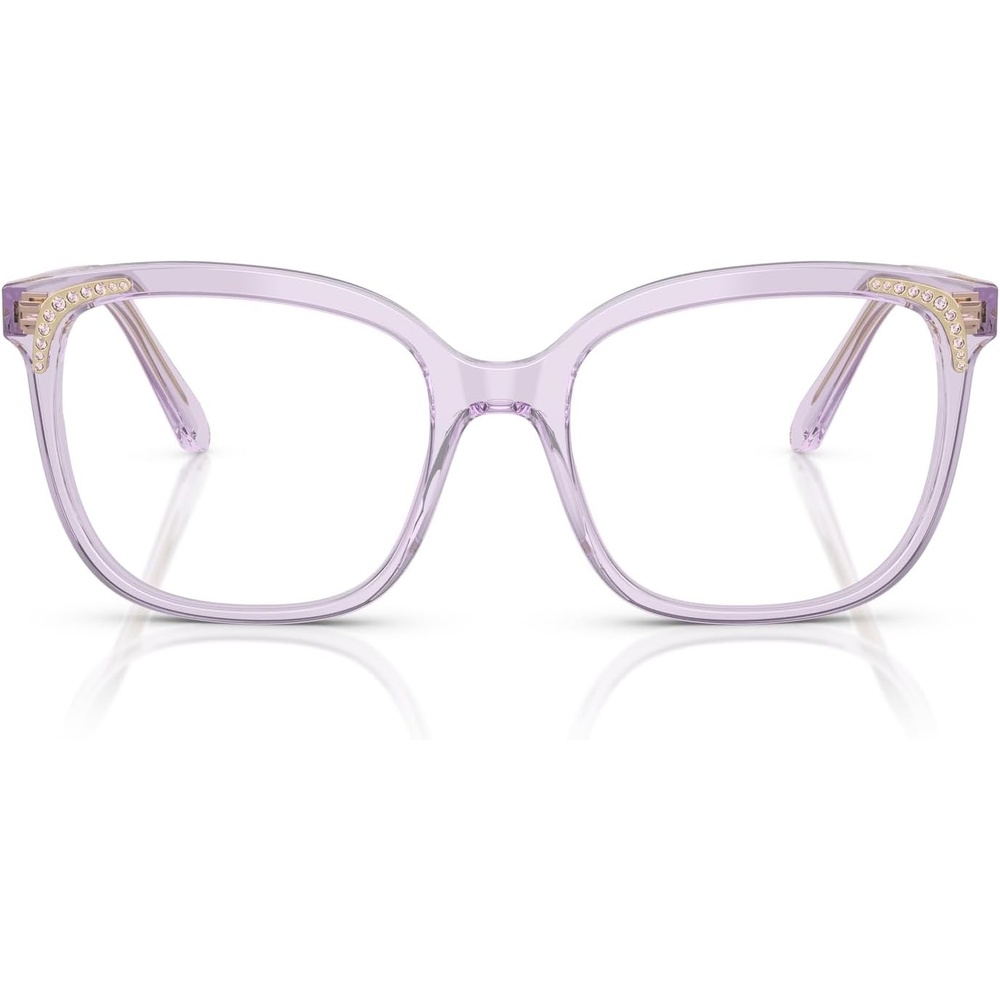 image:imageSwarovski womens Sk2033 Butterfly Prescription Eyewear FramesTransparent LilacDemo Lens