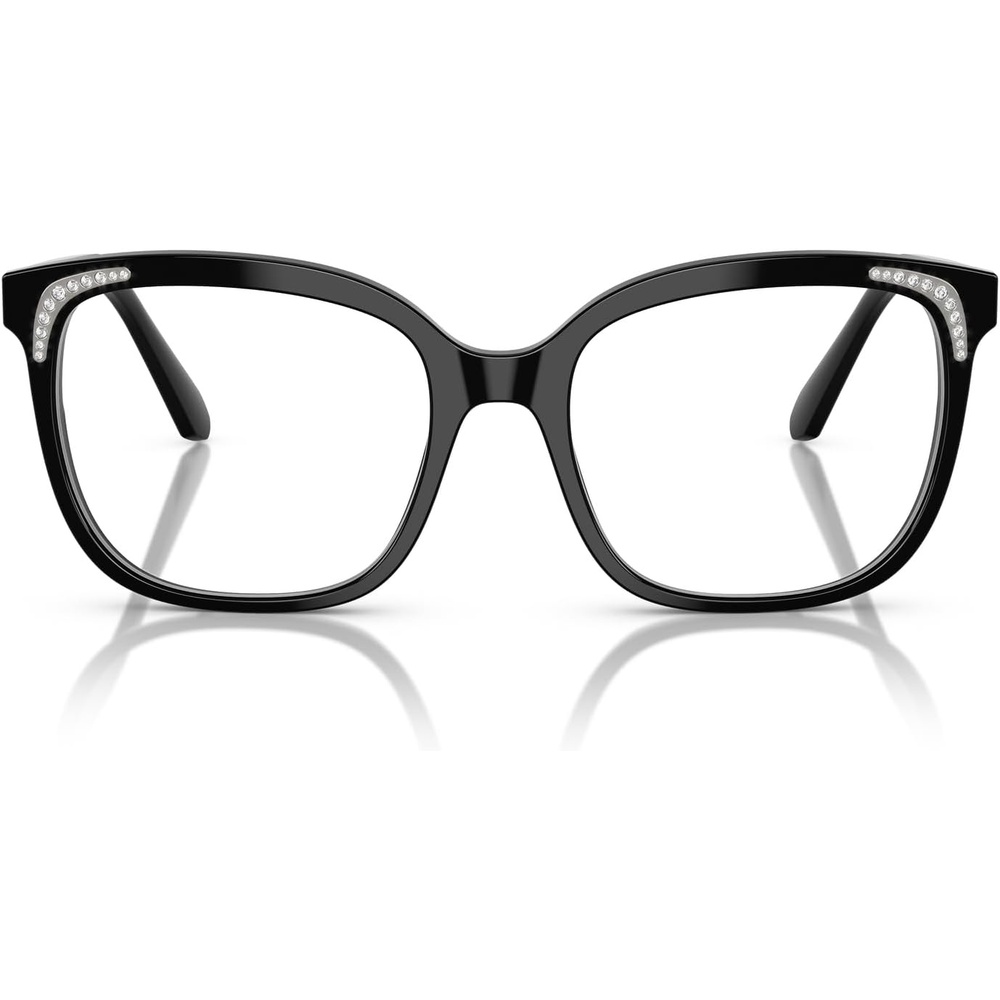image:imageSwarovski womens Sk2033f Low Bridge Fit Butterfly Prescription Eyewear FramesBlackDemo Lens