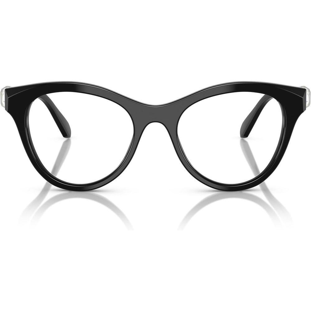 image:imageSwarovski womens Sk2036 Round Prescription Eyewear FramesBlackDemo Lens