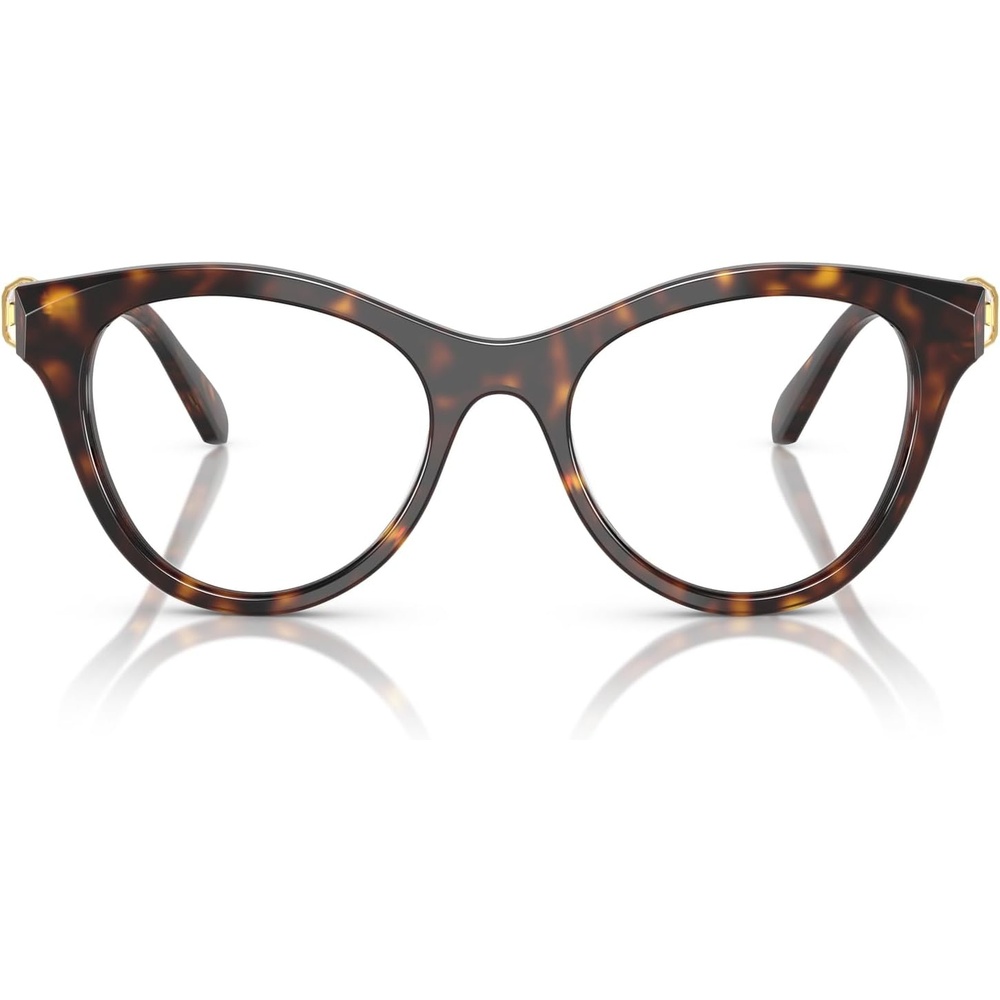 image:imageSwarovski womens Sk2036 Round Prescription Eyewear FramesDark HavanaDemo Lens