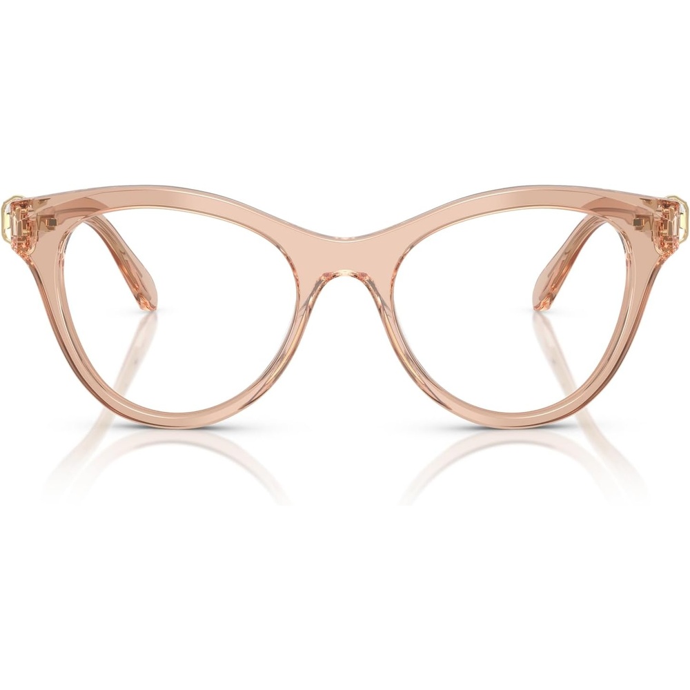 image:imageSwarovski womens Sk2036 Round Prescription Eyewear FramesTransparent BeigeDemo Lens