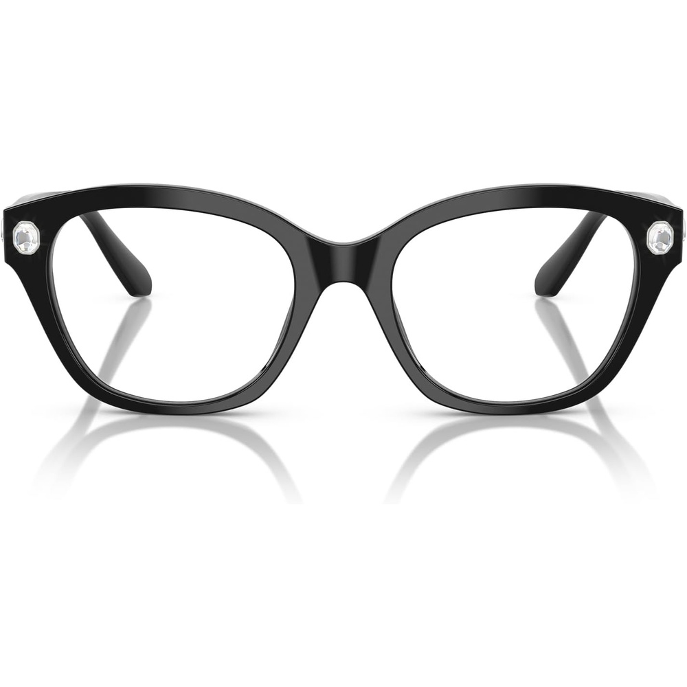 image:imageSwarovski womens Sk2038 Square Prescription Eyewear FramesBlackDemo Lens