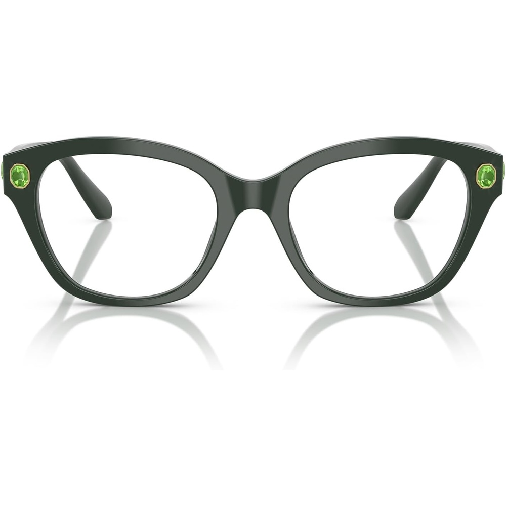 image:imageSwarovski womens Sk2038 Square Prescription Eyewear FramesDark GreenDemo Lens