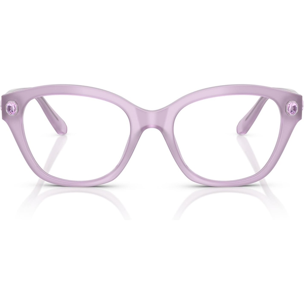 image:imageSwarovski womens Sk2038 Square Prescription Eyewear FramesMilky LilacDemo Lens