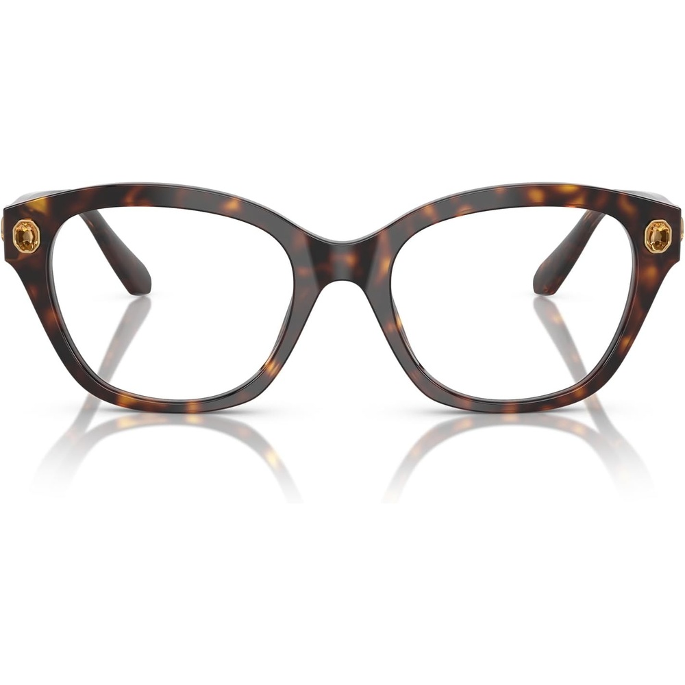 image:imageSwarovski womens Sk2038f Low Bridge Fit Square Prescription Eyewear FramesHavanaDemo Lens