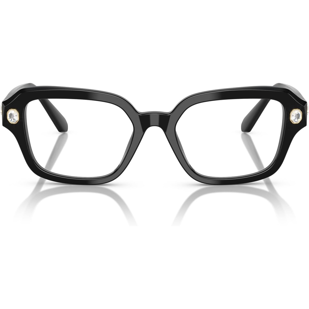 image:imageSwarovski womens Sk2039 Square Prescription Eyewear FramesBlackDemo Lens