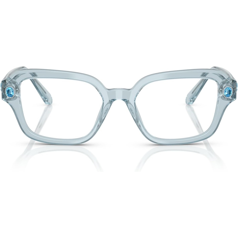 image:imageSwarovski womens Sk2039 Square Prescription Eyewear FramesTransparent Light BlueDemo Lens