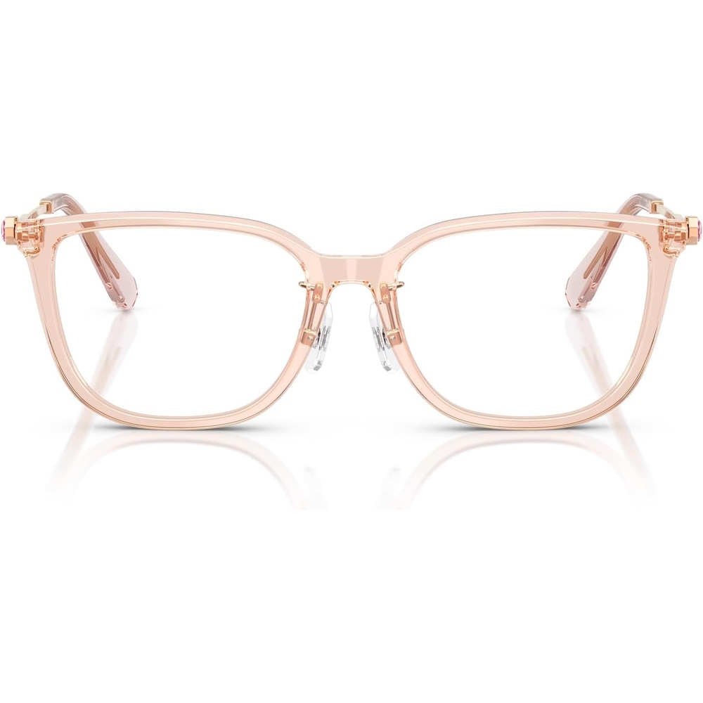 image:imageSwarovski womens Sk2041d Square Prescription Eyewear FramesTransparent PinkDemo Lens