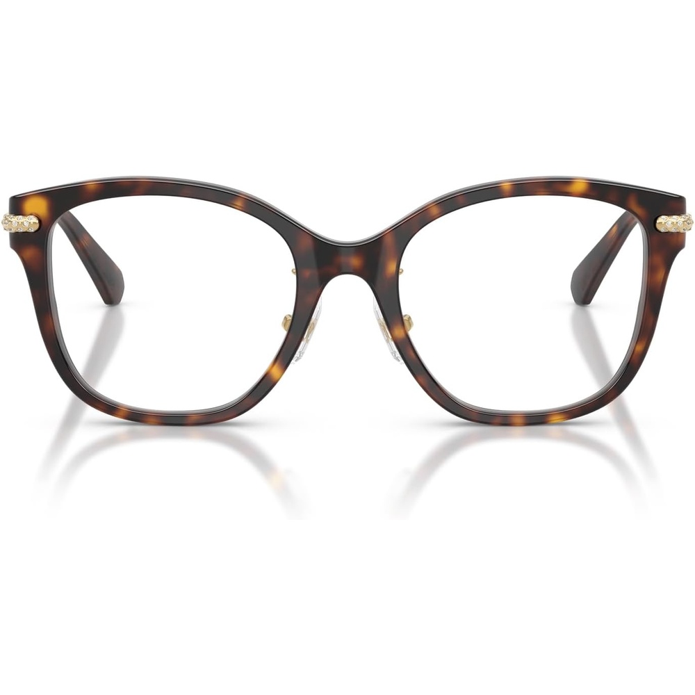 image:imageSwarovski womens Sk2044f Low Bridge Fit Square Prescription Eyewear FramesHavanaDemo Lens